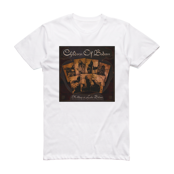 Children of Bodom Holiday At Lake Bodom 15 Years Of Wasted Youth Album Cover T-Shirt White