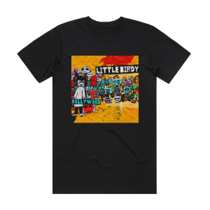 Little Birdy Hollywood Album Cover T-Shirt Black