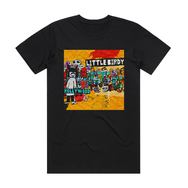 Little Birdy Hollywood Album Cover T-Shirt Black