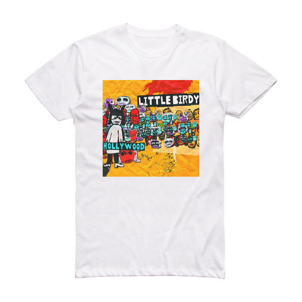Little Birdy Hollywood Album Cover T-Shirt White