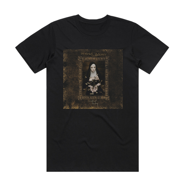 In Strict Confidence Holy Album Cover T-Shirt Black