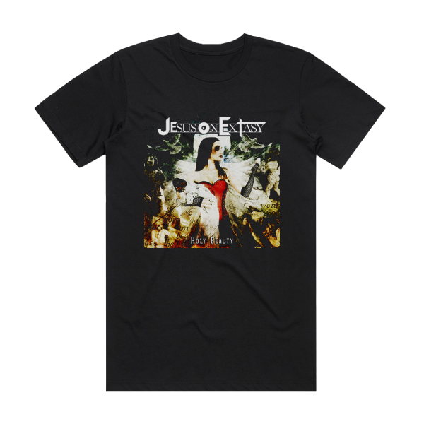 Jesus on Extasy Holy Beauty Album Cover T-Shirt Black