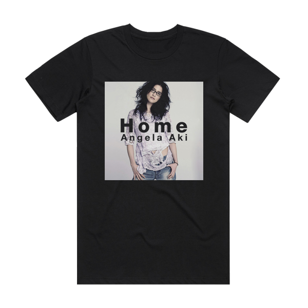 Angela Aki Home Album Cover T-Shirt Black