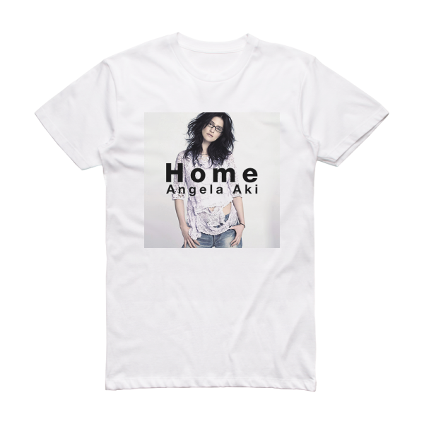 Angela Aki Home Album Cover T-Shirt White