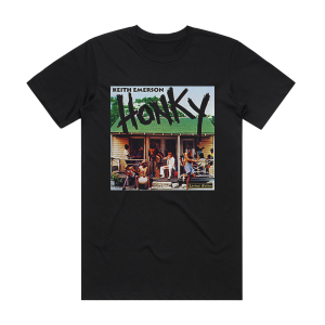 Keith Emerson Honky Album Cover T-Shirt Black