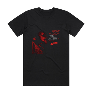 Fred Jackson Hootin N Tootin Album Cover T-Shirt Black