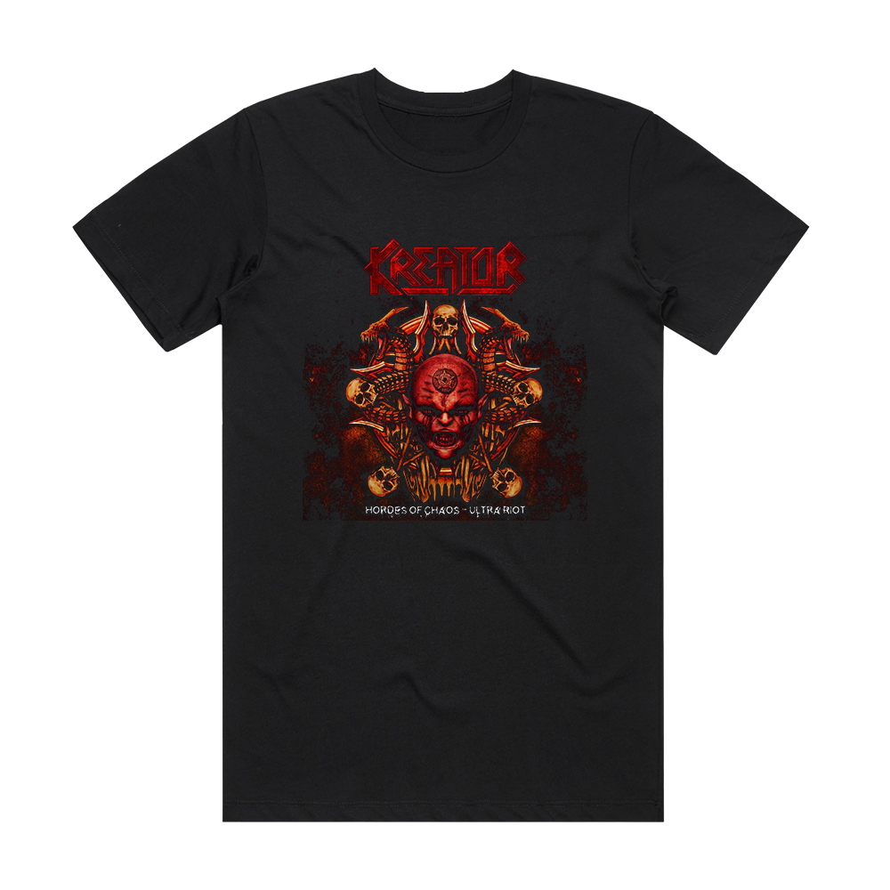 Kreator Hordes Of Chaos Ultra Riot Album Cover T-Shirt Black – ALBUM ...