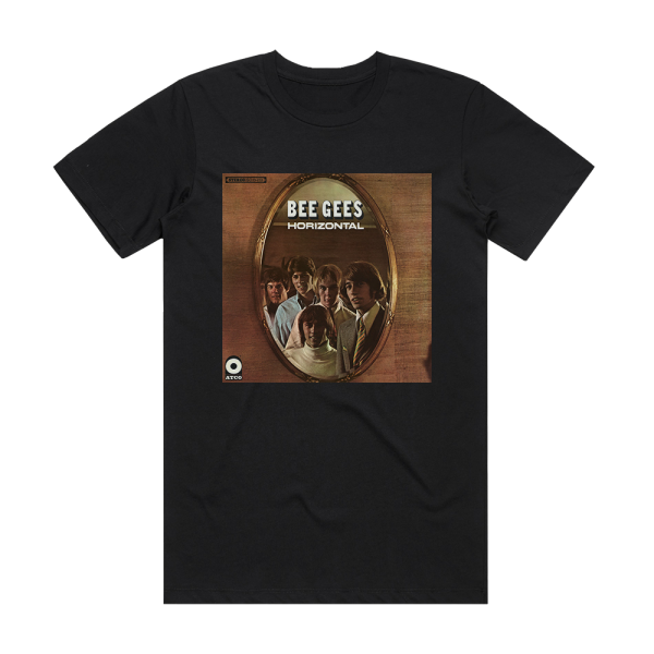 Bee Gees Horizontal 1 Album Cover T-Shirt Black