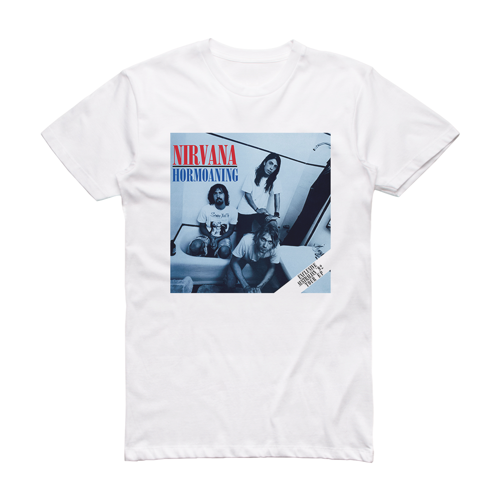 Nirvana Hormoaning 2 Album Cover T-Shirt White – ALBUM COVER T-SHIRTS