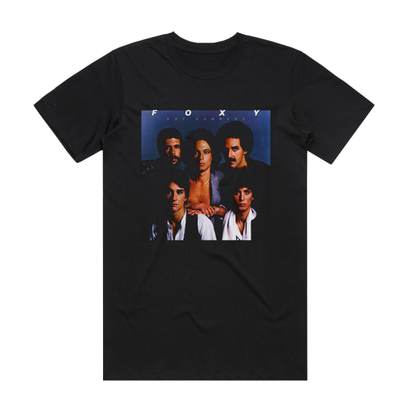 Foxy Hot Numbers Album Cover T-Shirt Black