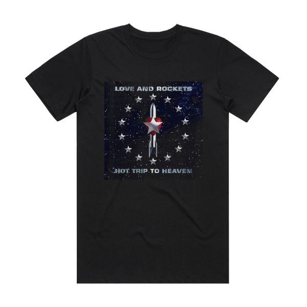 Love and Rockets Hot Trip To Heaven Album Cover T-Shirt Black