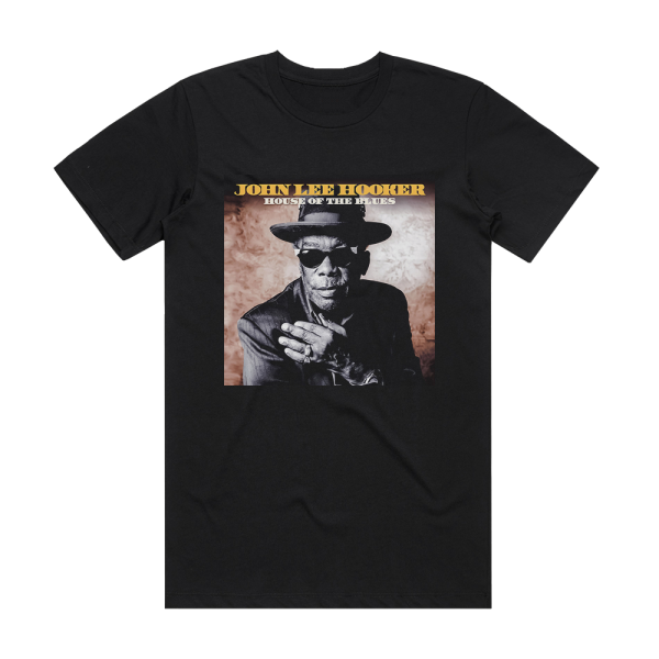 John Lee Hooker House Of The Blues Album Cover T-Shirt Black