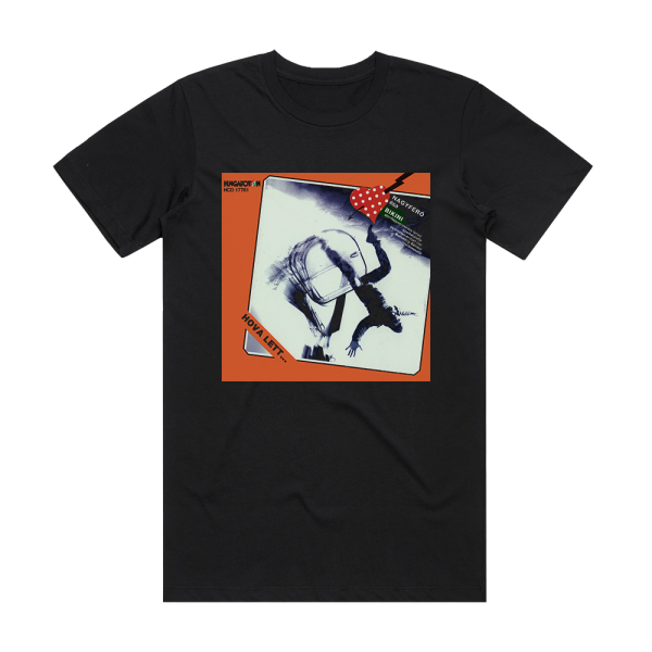 Bikini Hova Lett Album Cover T-Shirt Black