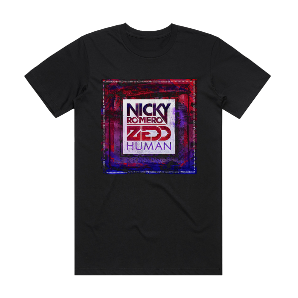 Nicky Romero Human Album Cover T-Shirt Black