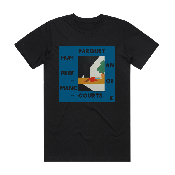 Parquet Courts Human Performance Album Cover T-Shirt Black