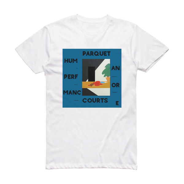 Parquet Courts Human Performance Album Cover T-Shirt White