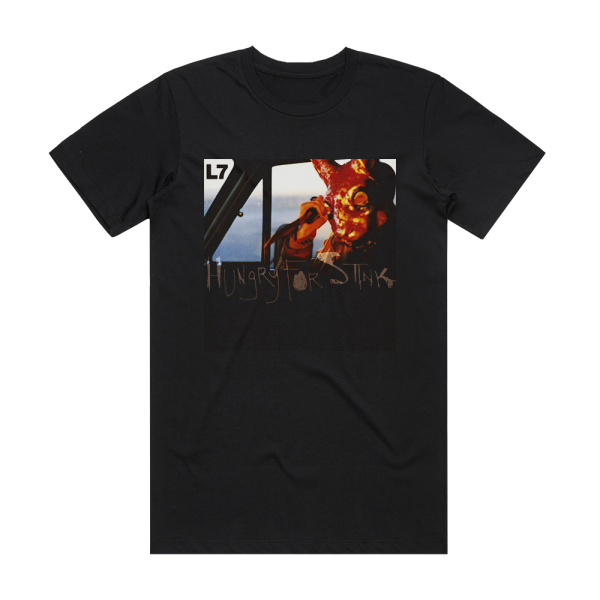 L7 Hungry For Stink 1 Album Cover T-Shirt Black