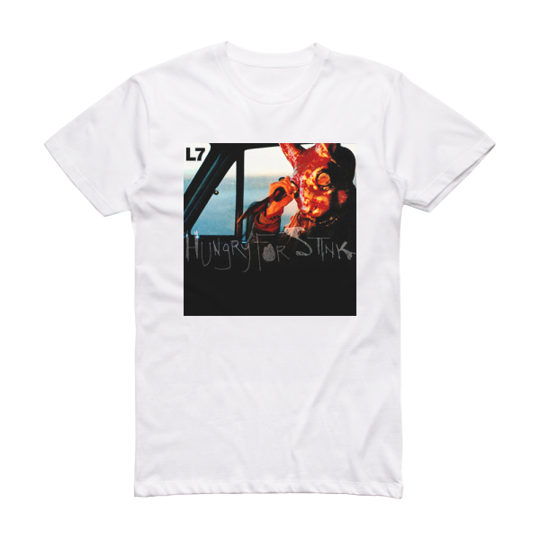 L7 Hungry For Stink 2 Album Cover T-Shirt White