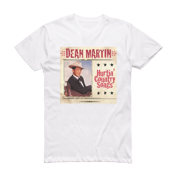 Dean Martin Hurtin Country Songs Album Cover T-Shirt White