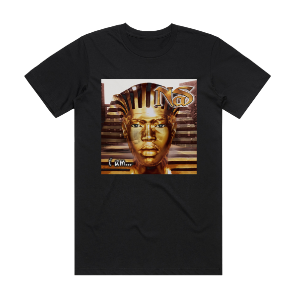 Nas I Am Album Cover T-Shirt Black – ALBUM COVER T-SHIRTS