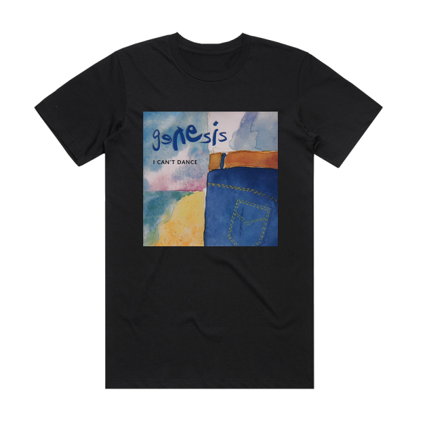 Genesis I Cant Dance Album Cover T-Shirt Black