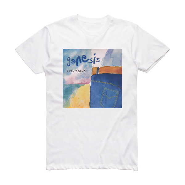 Genesis I Cant Dance Album Cover T-Shirt White