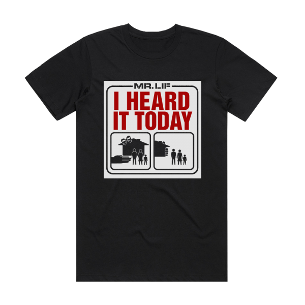 Mr Lif I Heard It Today Album Cover T-Shirt Black