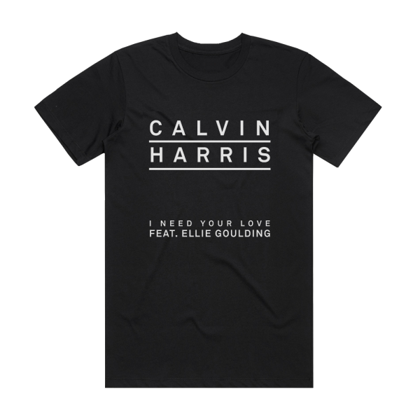 Calvin Harris I Need Your Love 2 Album Cover T-Shirt Black