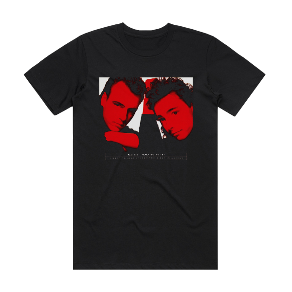 Go West I Want To Hear It From You Album Cover T-Shirt Black