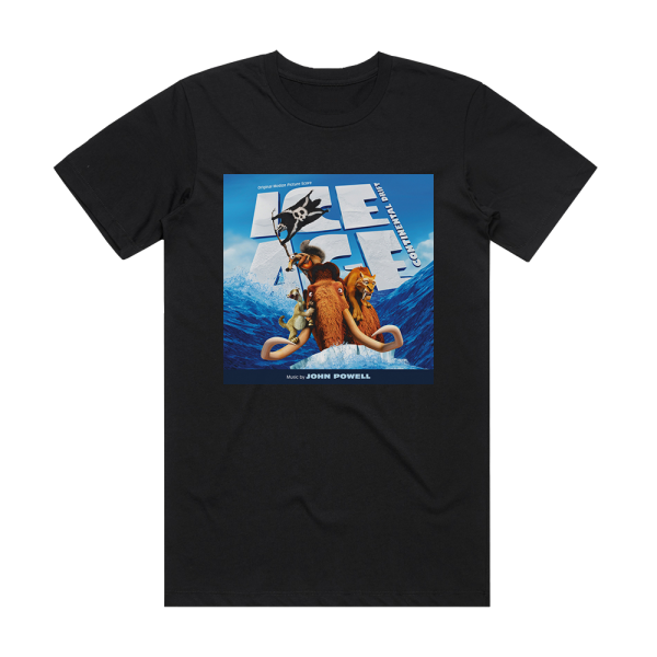 John Powell Ice Age Continental Drift Album Cover T-Shirt Black