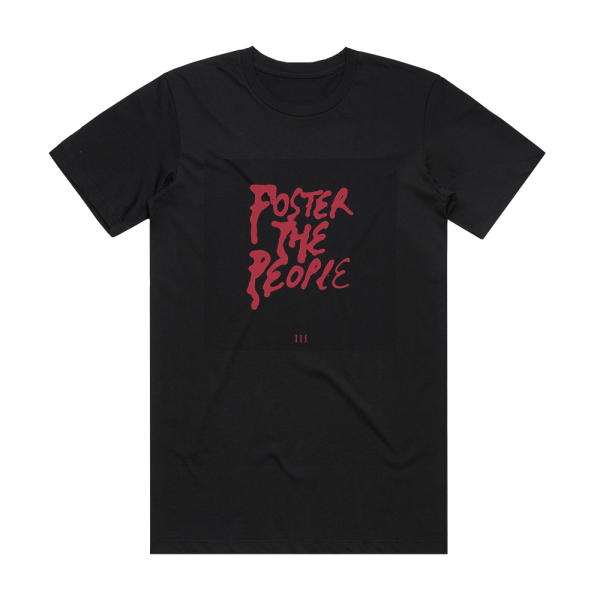 Foster the People Iii Album Cover T-Shirt Black