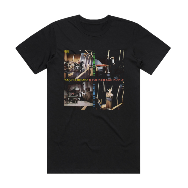 Cochi e Renato Il Poeta E Il Contadino Album Cover T-Shirt Black
