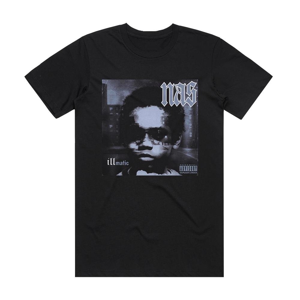 Nas Illmatic 2 Album Cover T-Shirt Black – ALBUM COVER T-SHIRTS