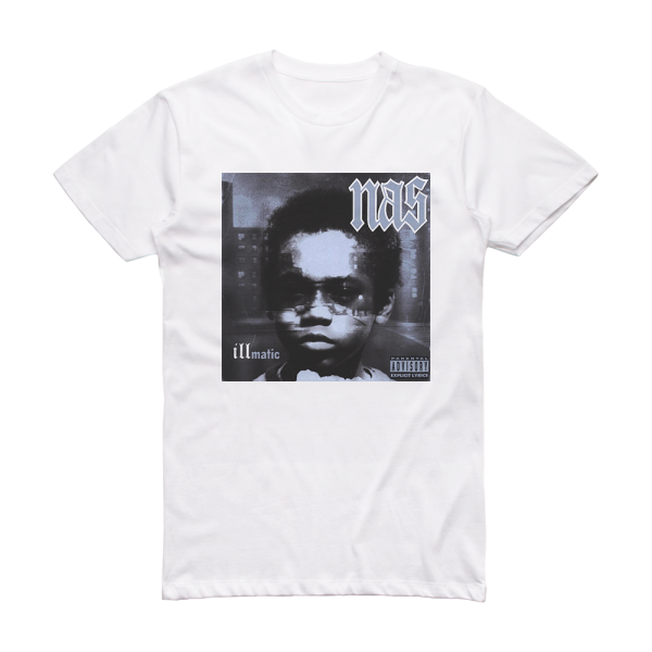 Nas Illmatic 2 Album Cover T-Shirt White – ALBUM COVER T-SHIRTS