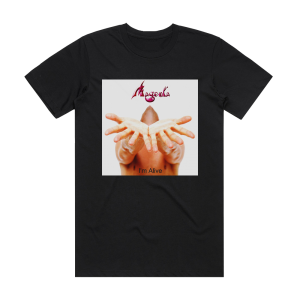 Magenta Im Alive Album Cover T-Shirt Black