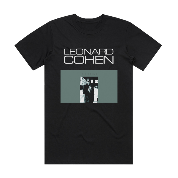 Leonard Cohen Im Your Man Album Cover T-Shirt Black