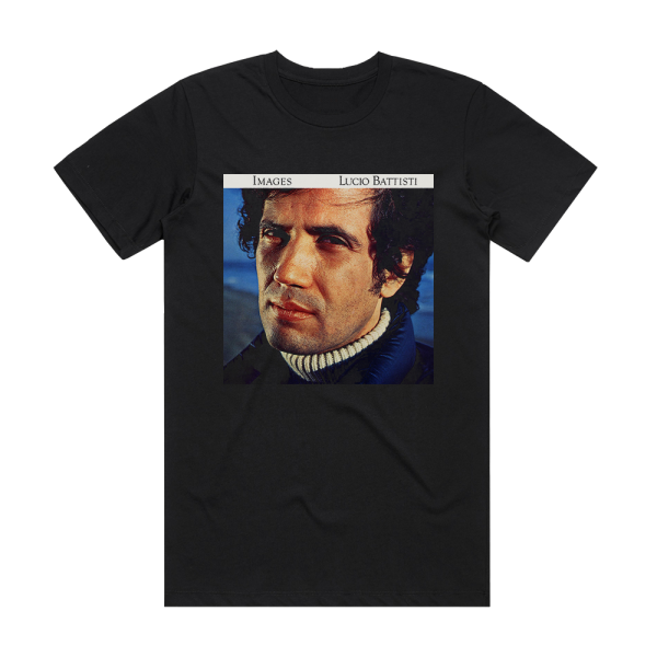 Lucio Battisti Images Album Cover T-Shirt Black