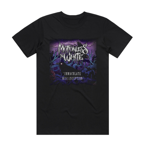 Motionless In White Immaculate Misconception Album Cover T-Shirt Black