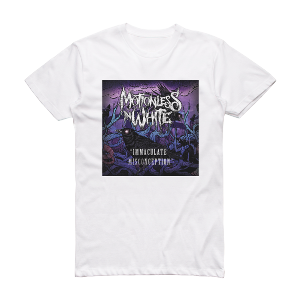 Motionless In White Immaculate Misconception Album Cover T-Shirt White