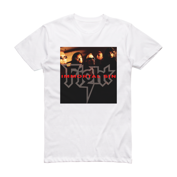 Fight Immortal Sin Album Cover T-Shirt White – ALBUM COVER T-SHIRTS