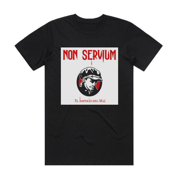 Non Servium Imperio Del Mal Album Cover T-Shirt Black