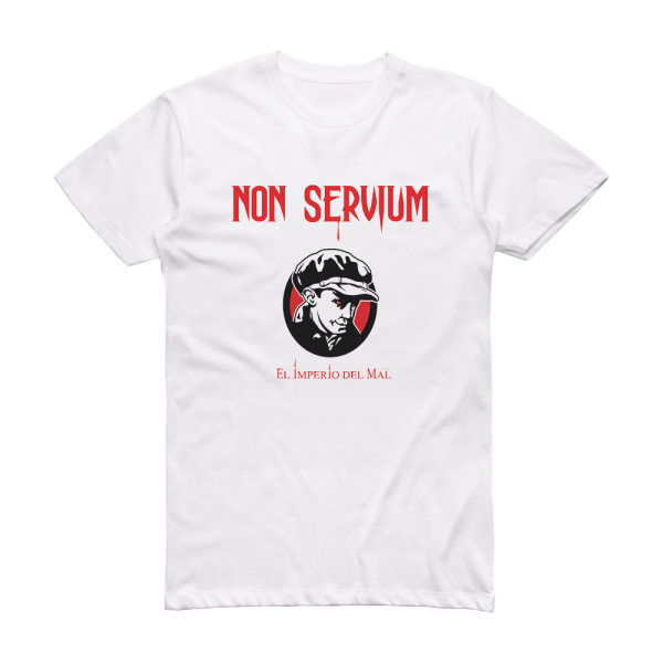 Non Servium Imperio Del Mal Album Cover T-Shirt White