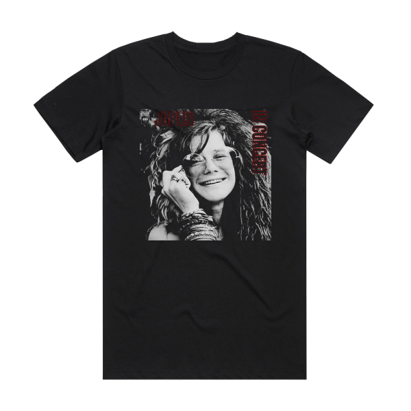 Janis Joplin In Concert 2 Album Cover T-Shirt Black