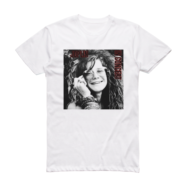 Janis Joplin In Concert 2 Album Cover T-Shirt White