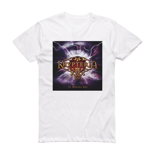 Krypteria In Medias Res Album Cover T-Shirt White