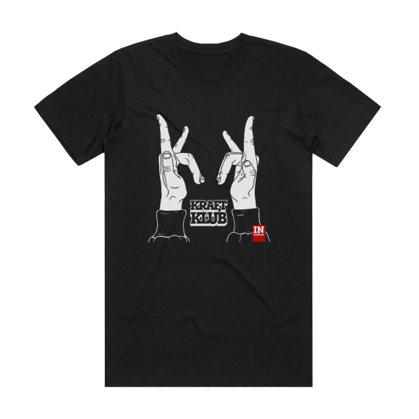 KraftKlub In Schwarz Album Cover T-Shirt Black