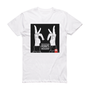 KraftKlub In Schwarz Album Cover T-Shirt White