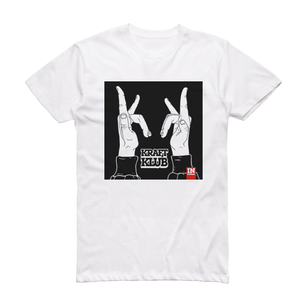 KraftKlub In Schwarz Album Cover T-Shirt White