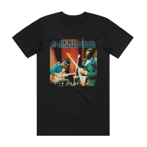 Albert King In Session 2 Album Cover T-Shirt Black