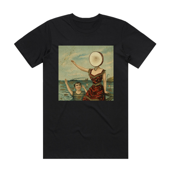 Neutral Milk Hotel In The Aeroplane Over The Sea Album Cover T-Shirt Black